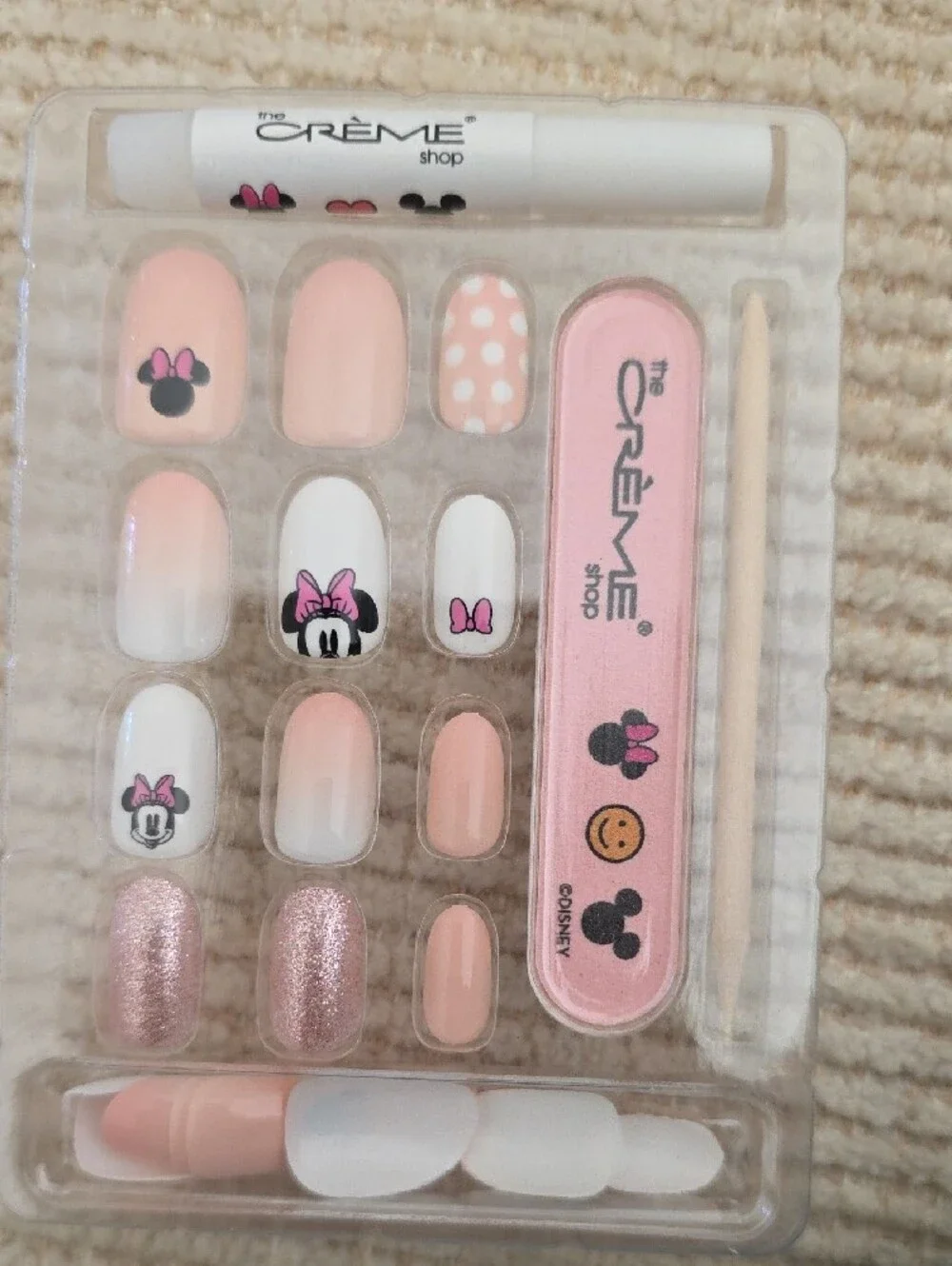 The Crème Shop x Disney Minnie Mouse Press-On Nails -
